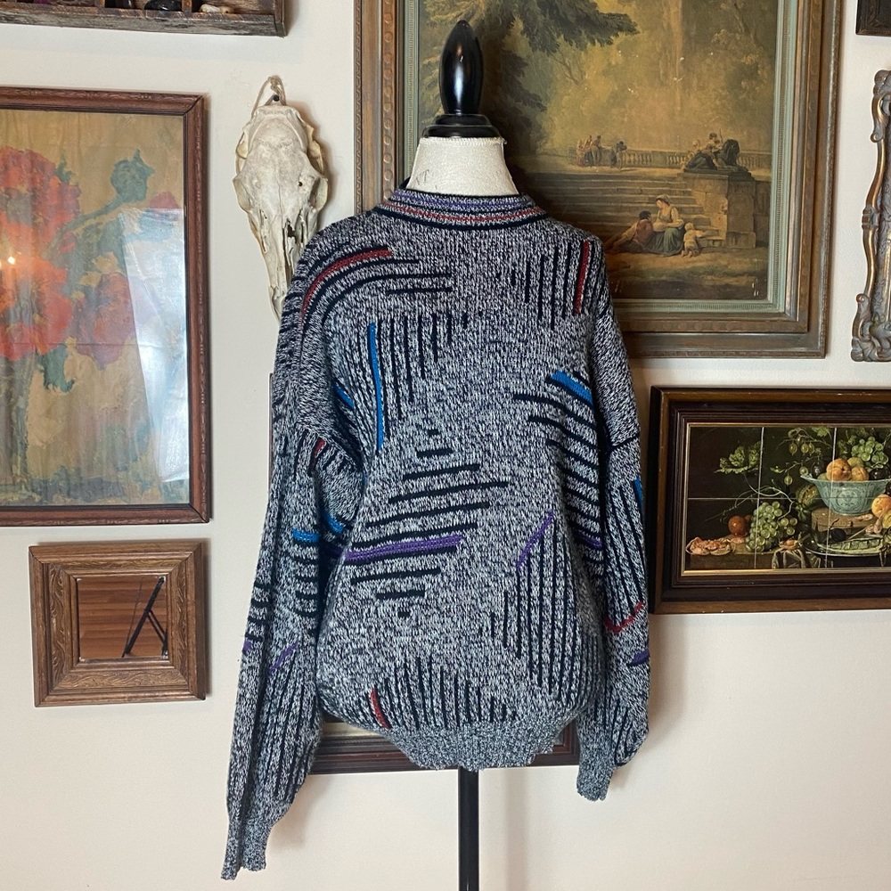 80s Vintage Knit Grandpa Sweater
